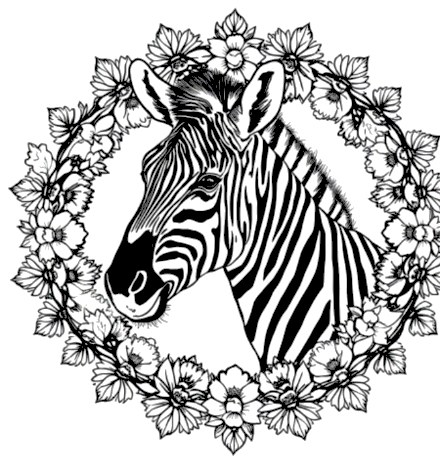 A design from Safari Animal Mandalas