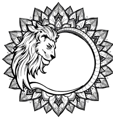 A design from Safari Animal Mandalas