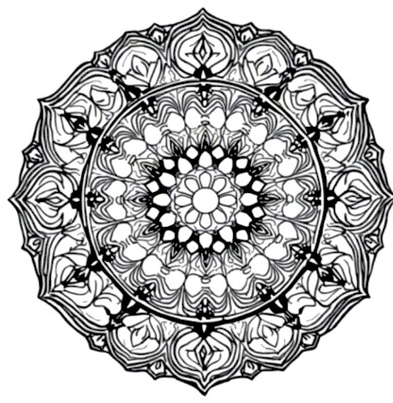 A design from Stained Glass Mandalas