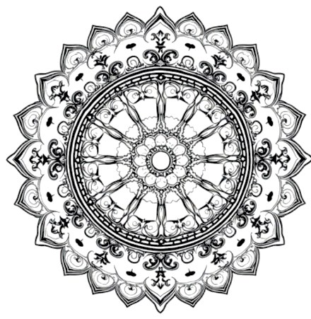 A design from Stained Glass Mandalas