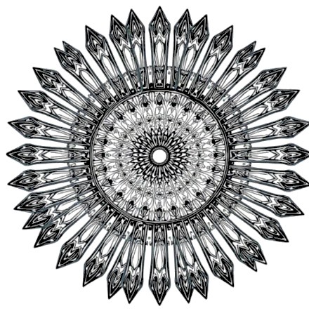 A design from Stained Glass Mandalas