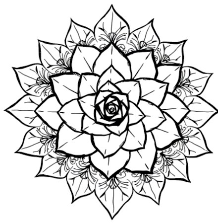 A design from Succulent & Cactus Mandalas