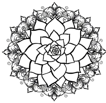 A design from Succulent & Cactus Mandalas