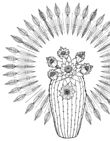 A design from Succulent & Cactus Mandalas