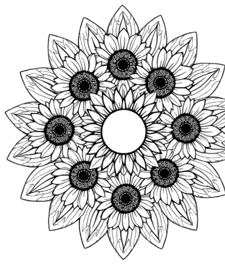 A design from Sunflower Mandalas
