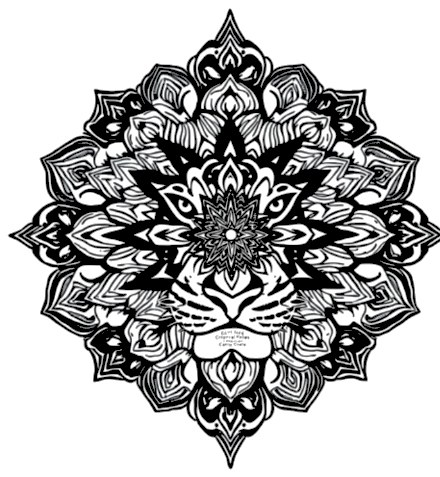 A design from Tiger Mandalas