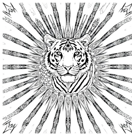 A design from Tiger Mandalas