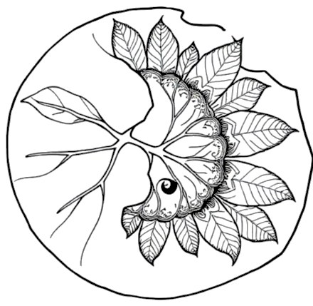 A design from Tropical Leaf Mandalas