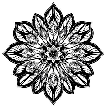 A design from Tropical Leaf Mandalas