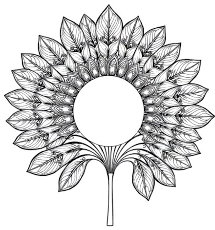 A design from Tropical Leaf Mandalas