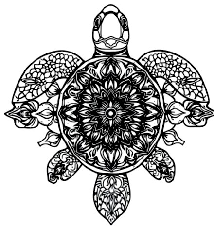 A design from Sea Turtle Mandalas