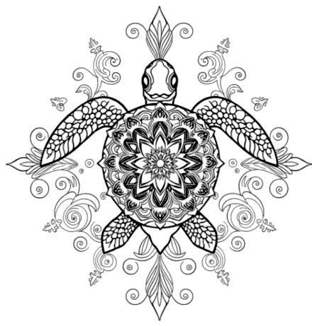 A design from Sea Turtle Mandalas