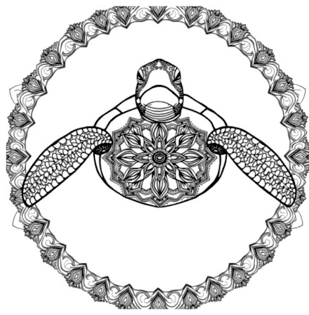 A design from Sea Turtle Mandalas