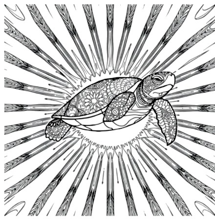 A design from Sea Turtle Mandalas