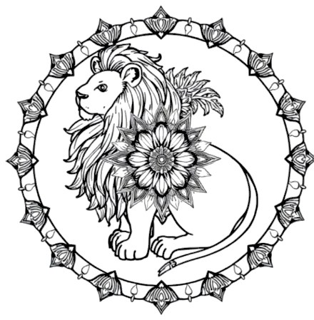 A design from Wild Animal Mandalas
