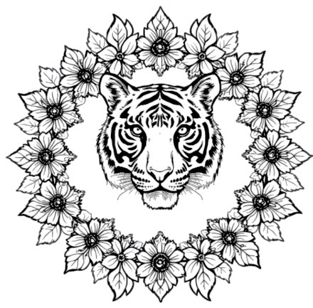 A design from Wild Animal Mandalas
