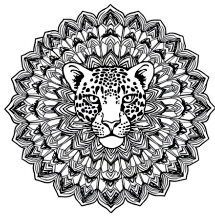 A design from Wild Animal Mandalas