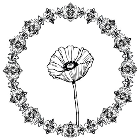 A design from Wildflower Mandalas
