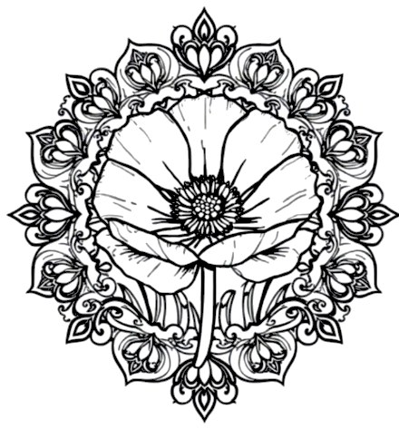 A design from Wildflower Mandalas