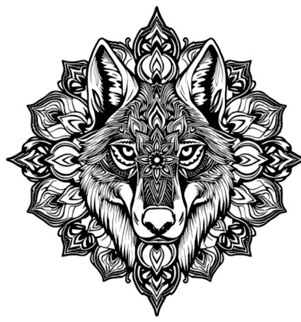 A design from Wolf Mandalas