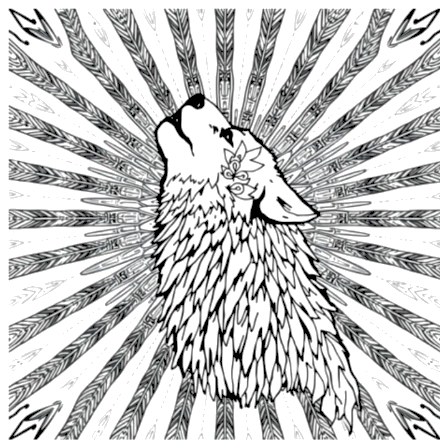 A design from Wolf Mandalas