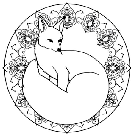 A design from Woodland Animal Mandalas