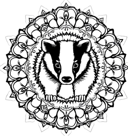 A design from Woodland Animal Mandalas