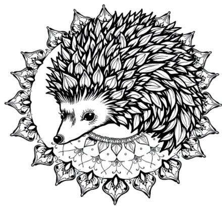 A design from Woodland Animal Mandalas